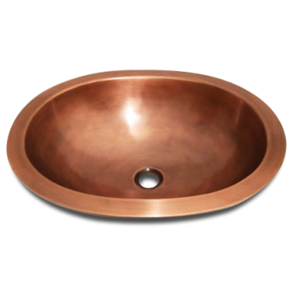 Copper Vessel Sink Handmade in Antique Copper