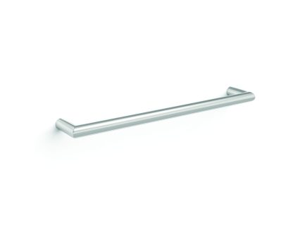 SS Round Heated Towel Rail Horizontal Single Bar 450mm / 650mm / 850mm in Chrome